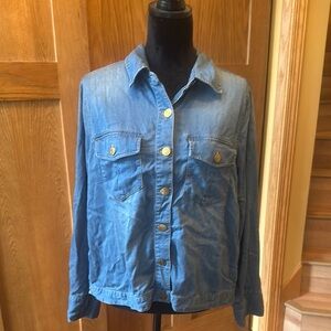Cabi Denim Blue Women's shirt jacket